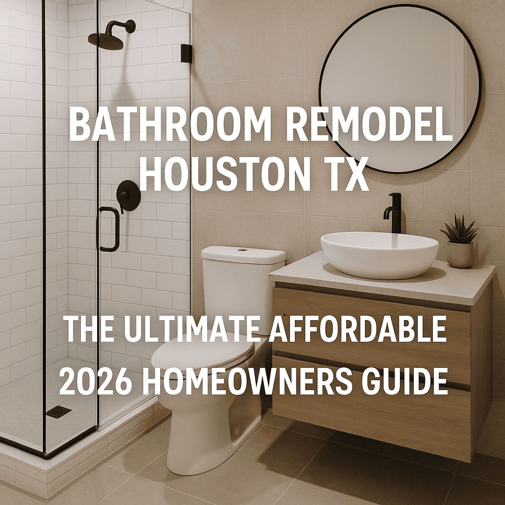 Illustration of Bathroom Remodel Houston TX: The Ultimate Affordable 2026 Homeowners Guide