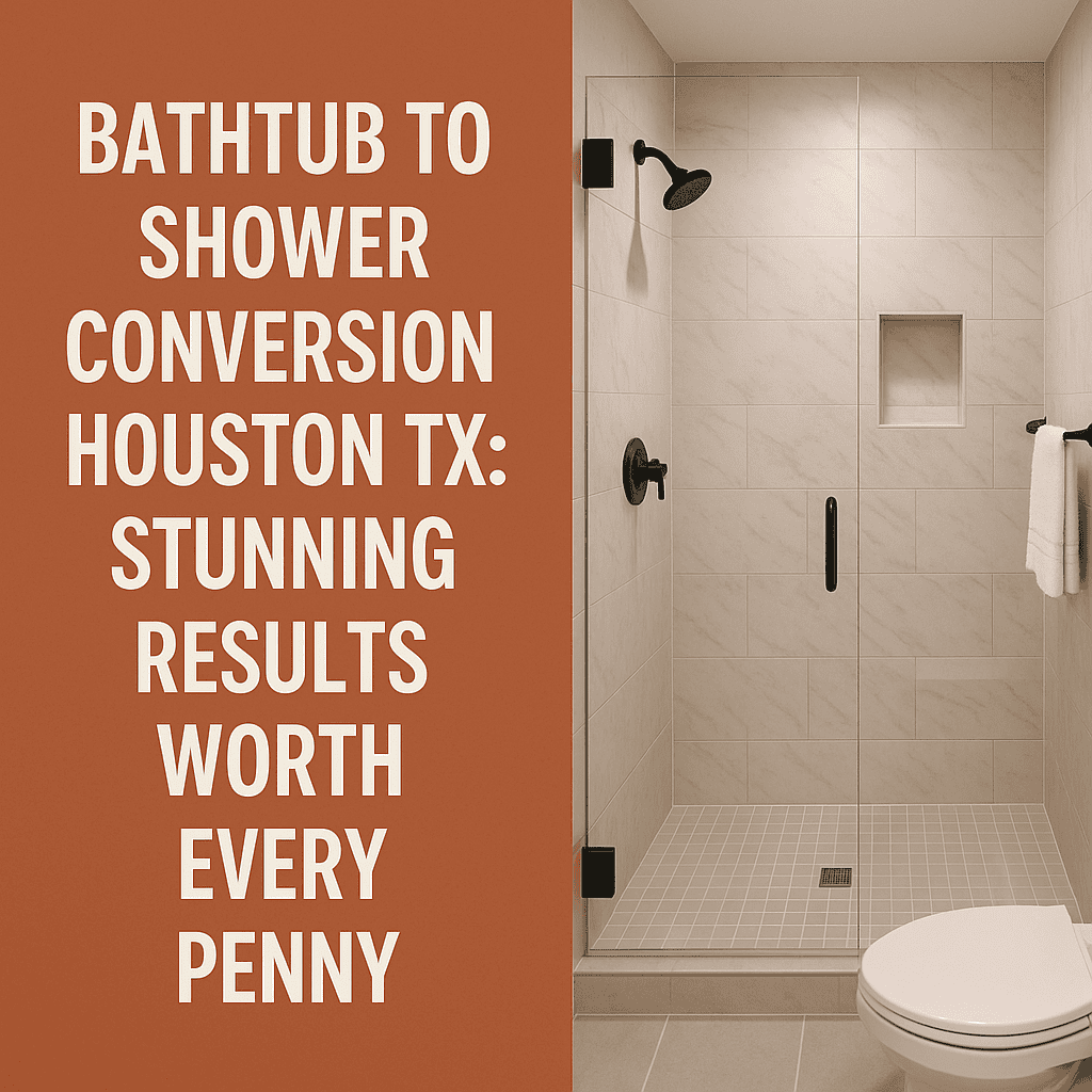 Illustration of Bathtub to Shower Conversion Houston TX: Stunning Results Worth Every Penny