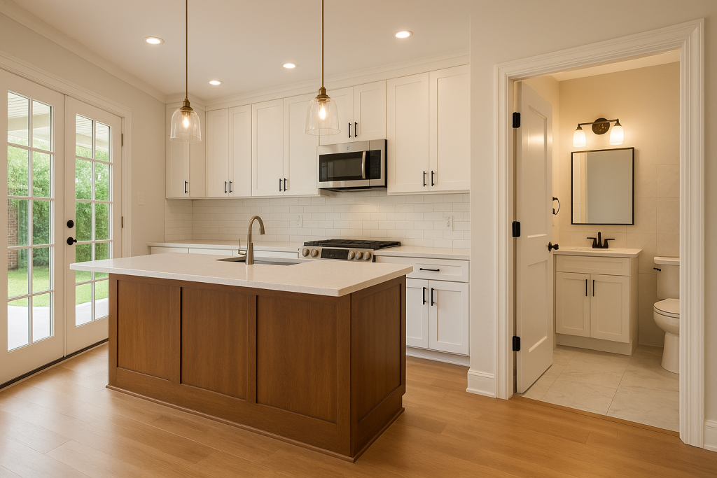 Illustration of Flooring Houston TX: Best Affordable Kitchen and Bathroom Options for Homes