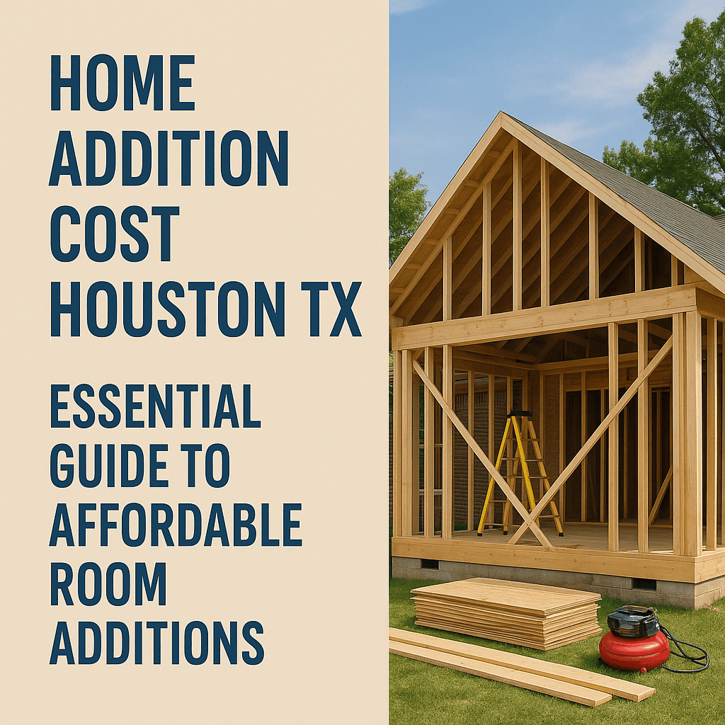 Illustration of Home Addition Cost Houston TX: Essential Guide to Affordable Room Additions
