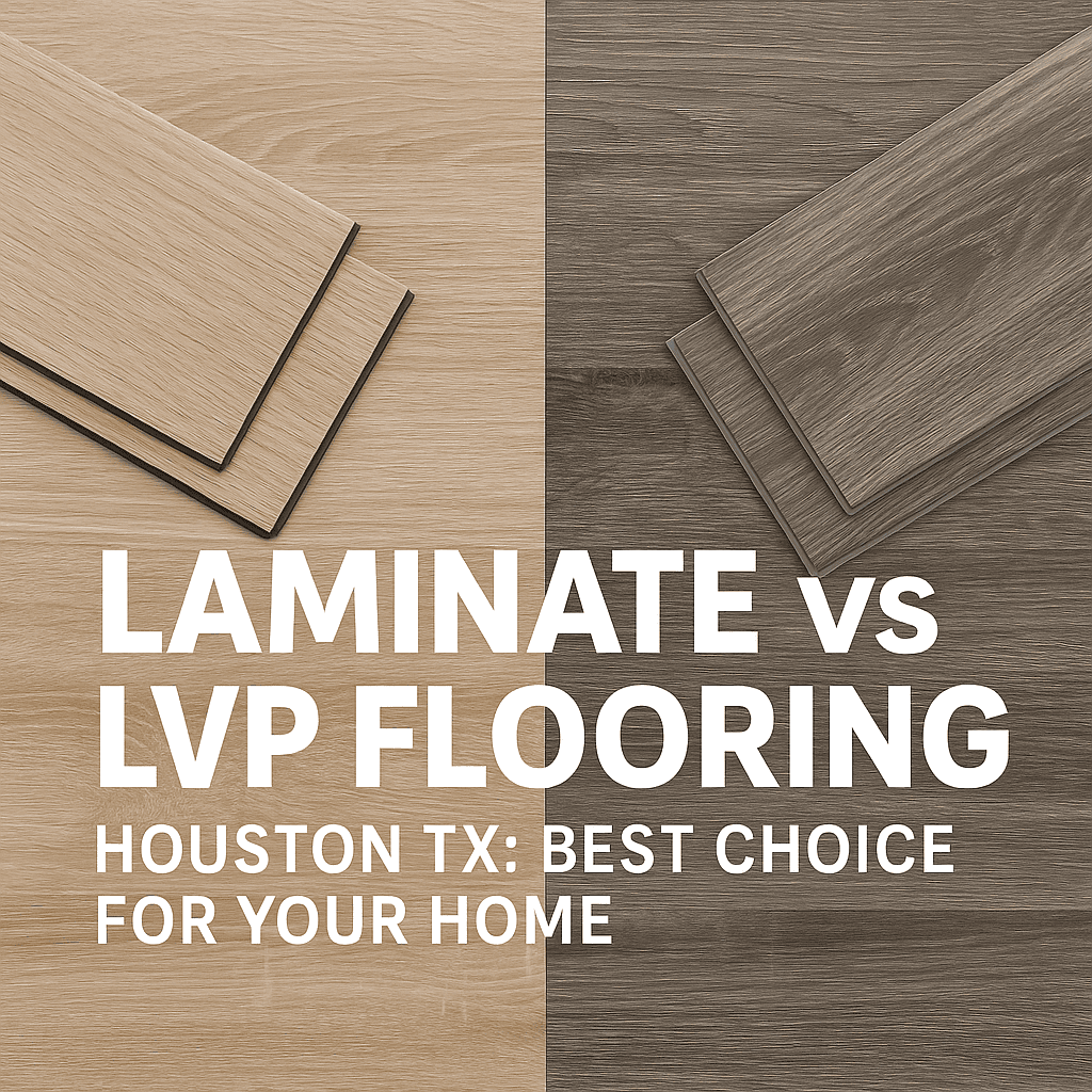 Illustration of Laminate vs LVP Flooring Houston TX: Best Choice for Your Home