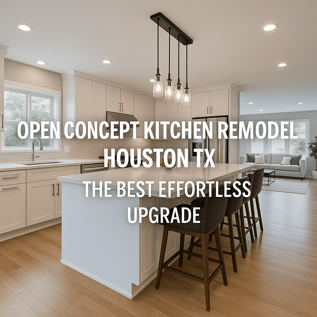 Illustration of Open Concept Kitchen Remodel Houston TX: The Best Effortless Upgrade