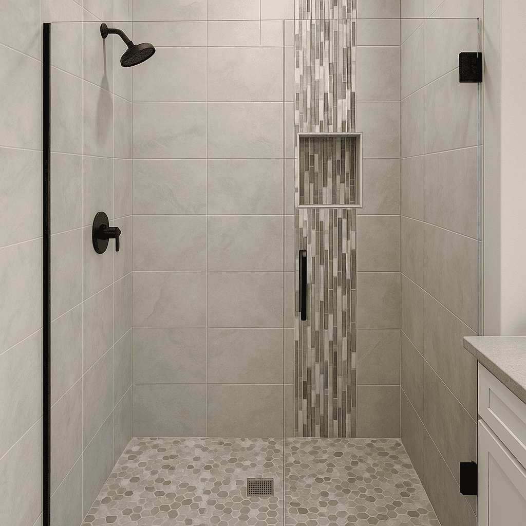 Illustration of Walk-In Shower Remodel Houston TX: Stunning Ideas, Affordable Costs
